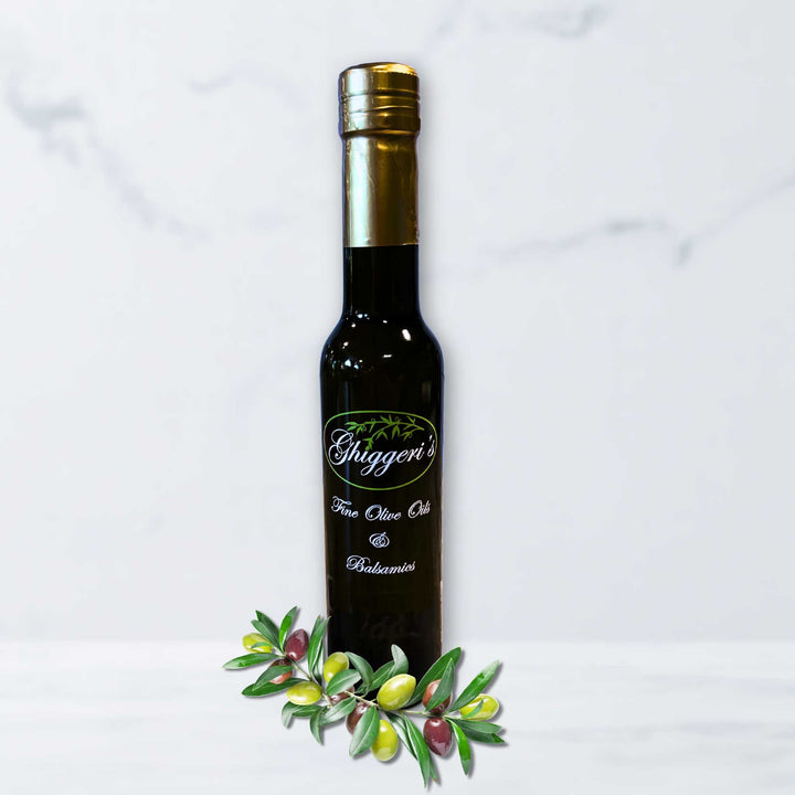 Ghiggeri’s Chilean Frantoio mild-intensity extra virgin olive oil