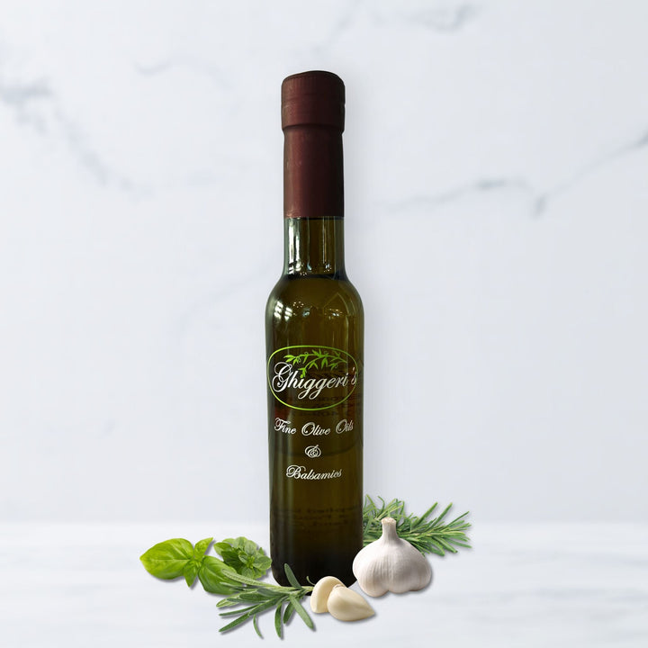 Neapolitan Herb Dark Balsamic Vinegar with rosemary, garlic, and thyme flavors – Ghiggeri’s Fine Olive Oils & Balsamics