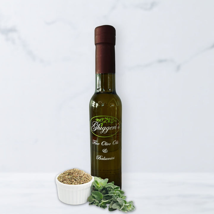 Oregano White Balsamic Vinegar with herbaceous Mediterranean flavor – Ghiggeri’s Fine Olive Oils & Balsamics