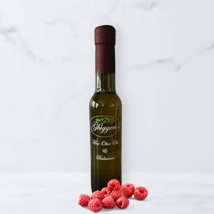 Raspberry Dark Balsamic Vinegar with sweet and tart berry flavor – Ghiggeri’s Fine Olive Oils & Balsamics