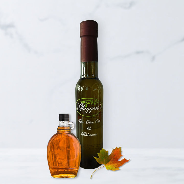 Vermont Maple Dark Balsamic Vinegar made with pure maple syrup – Ghiggeri’s Fine Olive Oils & Balsamics